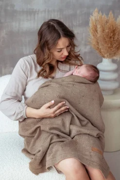 Kocyk merino całoroczny Meri Beżowy