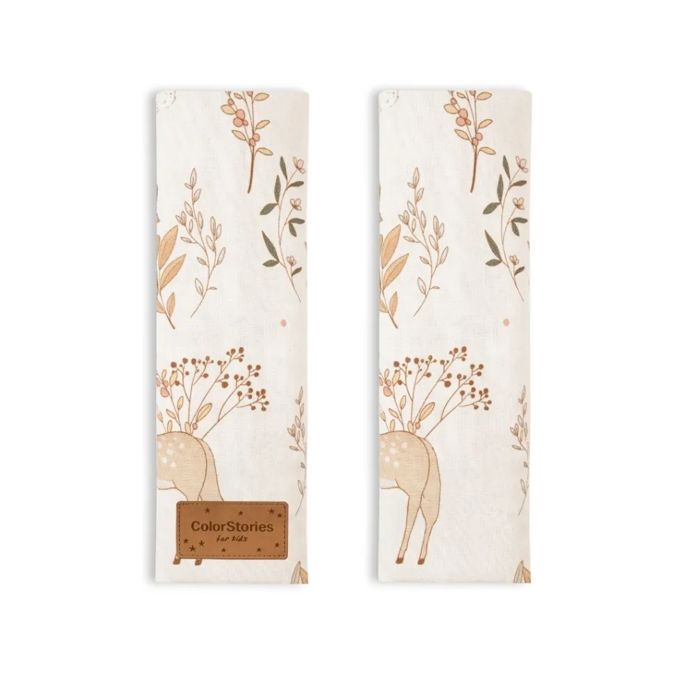 Nakładki na pasy Forest Friends Beige