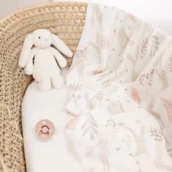 Pieluszki bambusowe 75×75 cm 2 szt Bunny