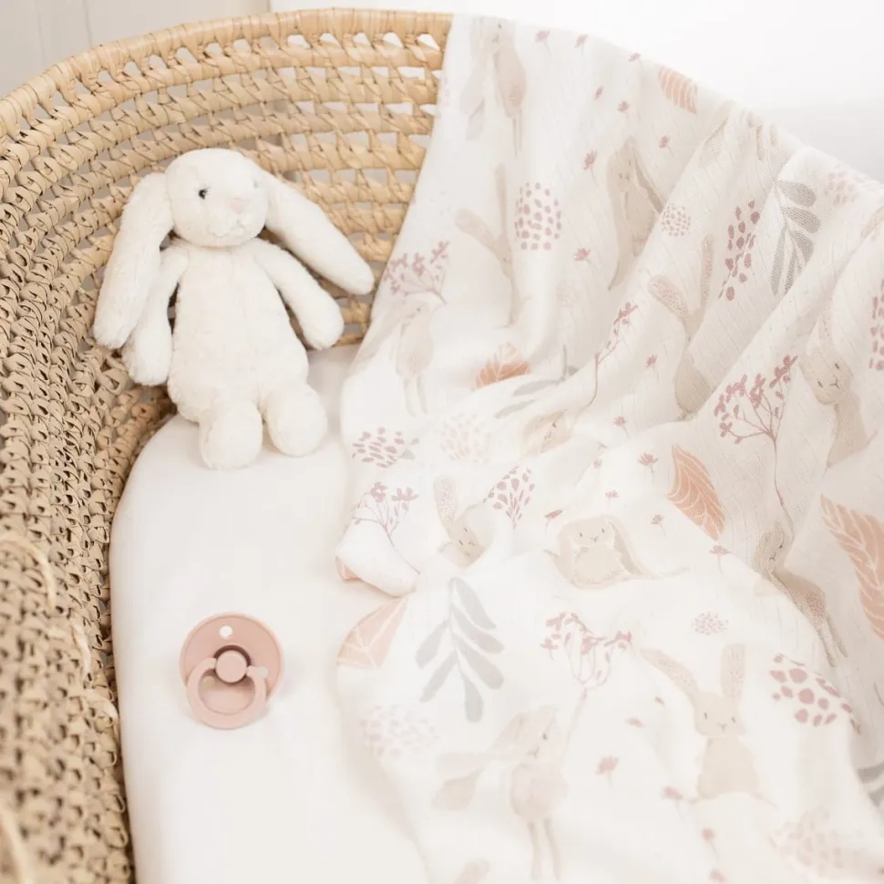 Pieluszki bambusowe 75×75 cm 2 szt Bunny