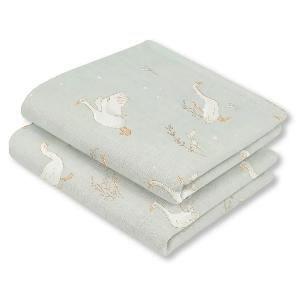 Pieluszki bambusowe 50×60 cm 2 szt Happy Goose Olive
