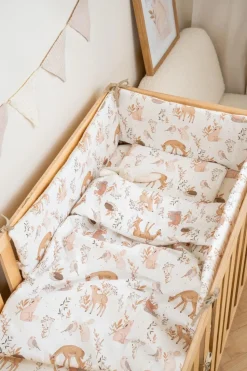 Pościel dla niemowlaka z wypełnieniem 75×100 cm Forest Friends