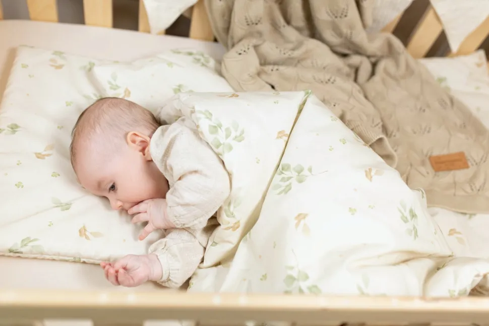 Pościel dla niemowlaka z wypełnieniem 75×100 cm Eucalyptus