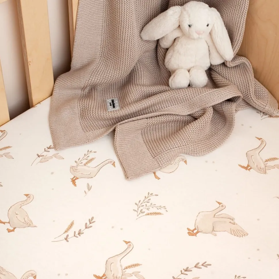Prześcieradło do łóżeczka 140x70cm Happy Goose