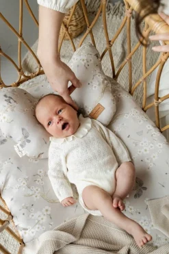 Prześcieradło do gondoli 84×45 cm 2-pak Beż i Birdsong