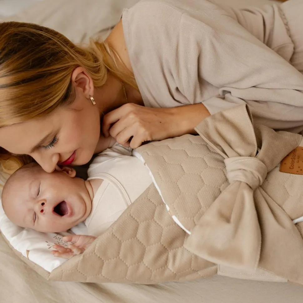 Rożek niemowlęcy velvet Happy Goose Olive