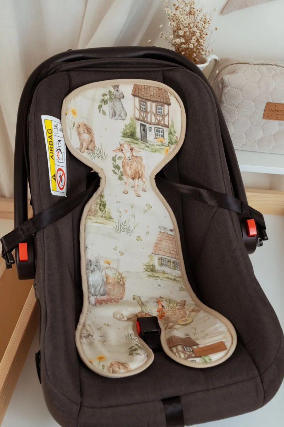 Wkładka antypotowa do fotelika Little Farm S (0-18 kg)