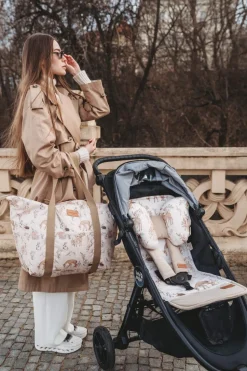 Wkładka do spacerówki Universal Forest Friends Beige